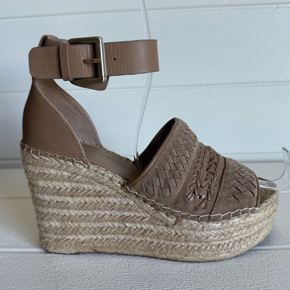 Marc Fisher Alina Tan Espadrille Wedges